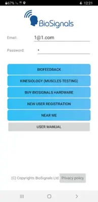 BioSignals Biofeedback android App screenshot 10